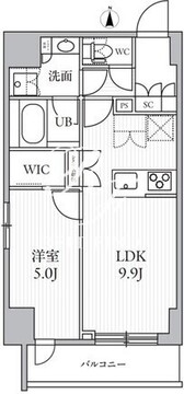 シーズンフラッツ滝野川 601 間取り図
