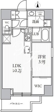 シーズンフラッツ滝野川 802 間取り図