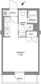 ザ・レジデンス用賀 402 間取り図
