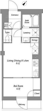 ザ・レジデンス用賀 403 間取り図