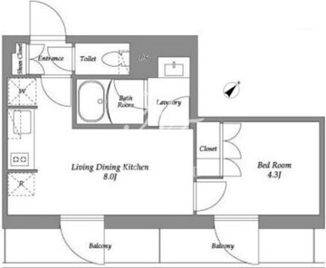 ザ・レジデンス用賀 503 間取り図