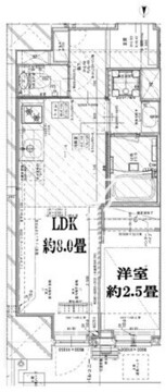 ガーデンザヴィス木場 301 間取り図