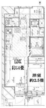 ガーデンザヴィス木場 701 間取り図