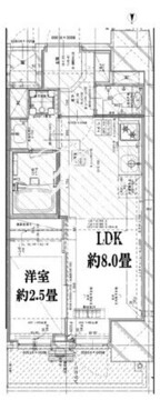 ガーデンザヴィス木場 302 間取り図