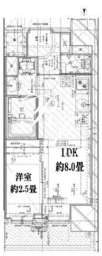 ガーデンザヴィス木場 1002 間取り図