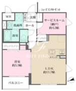 ラペルラ桜新町 204 間取り図
