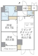 エレミ本蓮沼 406 間取り図