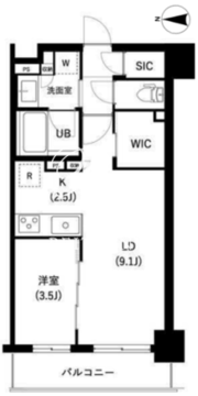 ザ・レジデンス三ノ輪2 205 間取り図