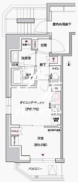 ジェイグランコート上野入谷 701 間取り図