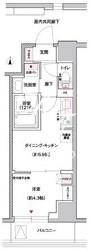 ジェイグランコート上野入谷 302 間取り図