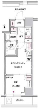 ジェイグランコート上野入谷 402 間取り図