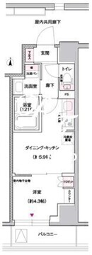 ジェイグランコート上野入谷 1002 間取り図