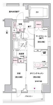 ジェイグランコート上野入谷 403 間取り図