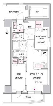 ジェイグランコート上野入谷 603 間取り図