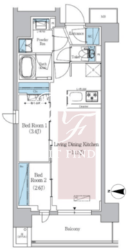 アーバネックス新御徒町駅前 1001 間取り図