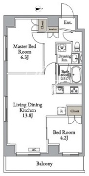 メトロステージ亀有 211 間取り図