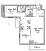 メトロステージ亀有 403 間取り図