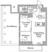 メトロステージ亀有 601 間取り図
