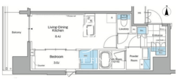 ルフォンプログレ赤羽マークス 402 間取り図