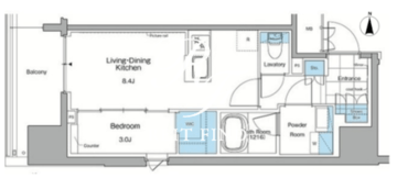 ルフォンプログレ赤羽マークス 702 間取り図