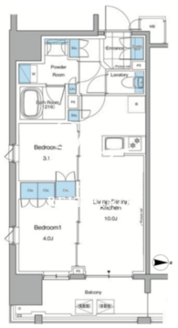 ルフォンプログレ赤羽マークス 703 間取り図