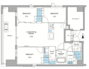 ルフォンプログレ赤羽マークス 1101 間取り図