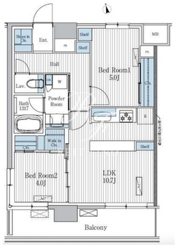 テラ蚕糸の森 210 間取り図