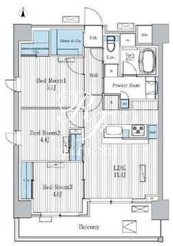 テラ蚕糸の森 1006 間取り図