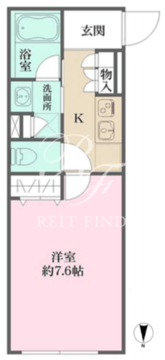 アトリオフラッツ自由が丘イースト 204 間取り図