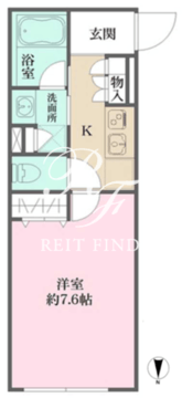 アトリオフラッツ自由が丘イースト 304 間取り図