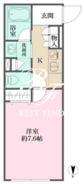 アトリオフラッツ自由が丘イースト 404 間取り図