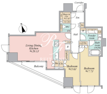 三田ガーデンヒルズ N-702 間取り図