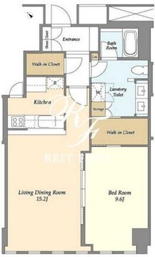 プルデンシャルタワーレジデンス 3107 間取り図