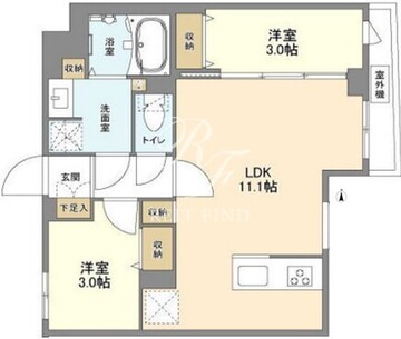 ウェルスクエア新高円寺 102 間取り図
