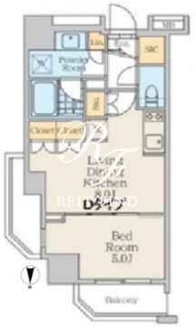 クレストコート中野富士見町 506 間取り図