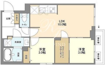 ウェルスクエア新高円寺 104 間取り図