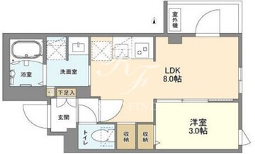 ウェルスクエア新高円寺 201 間取り図