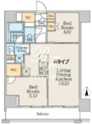 クレストコート中野富士見町 702 間取り図