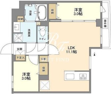 ウェルスクエア新高円寺 402 間取り図