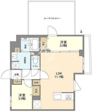 ウェルスクエア新高円寺 501 間取り図