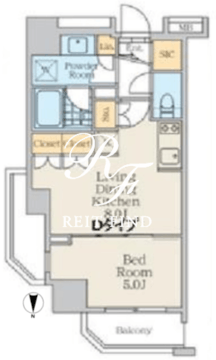 クレストコート中野富士見町 706 間取り図