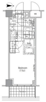 ザ・パークハビオ高円寺 119 間取り図