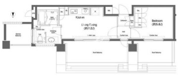 戸越銀座プレイス 411 間取り図