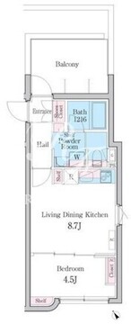 デュオメゾン自由が丘 402 間取り図