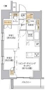 リビオメゾン新宿ウエスト 501 間取り図