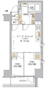 リビオメゾン新宿ウエスト 502 間取り図
