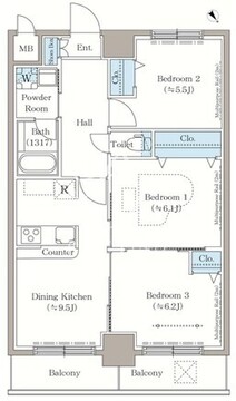 ステラテラス 902 間取り図