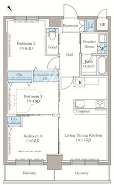 ステラテラス 905 間取り図