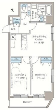 ステラテラス 410 間取り図