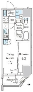 ザ・ライオンズフォーシア蒲田 1203 間取り図